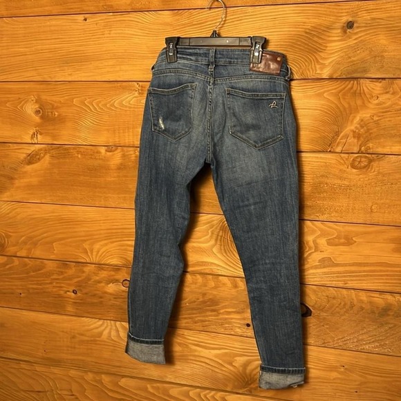 DL1961 Azalea Womens‎ Relaxed Skinny Kahlo Distressed Jeans 24 Casual Streetwear - Picture 3 of 5